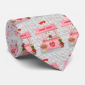 Cravate Eurasier Chien Valentine's Day Kissing Booth (Roulé)