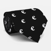 Cravate Euro money sign dark green neck tie gift for him (Roulé)