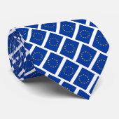 Cravate European Union flag pattern neck tie (Roulé)