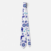 Cravate Evil Eye Elephant Bonne chance amulet motif (Devant)