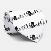 Cravate Évolution de Gamer - geek d'arcade de jeux vidéo (Roulé)