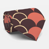 Cravate Évolutivité Brown rose Motif minimal (Roulé)