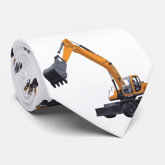 Cravate Excavatrice de construction (Roulé)