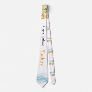 Cravate Explorateur côtier Tie d'anniversaire 4 ans