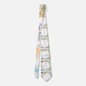 Cravate Explorateur côtier Tie d'anniversaire 4 ans (Dos)