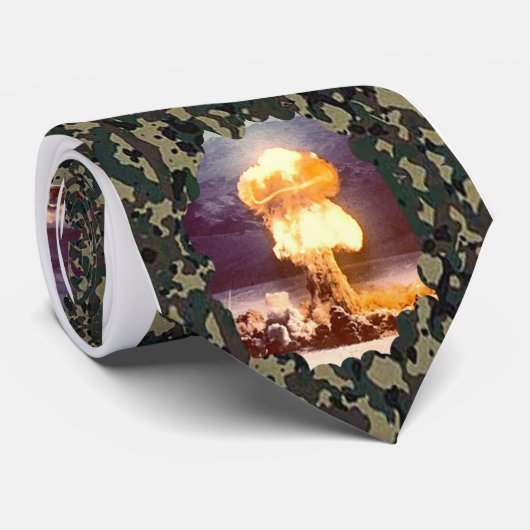 Cravate explosion de camouflage (Roulé)