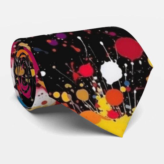 Cravate Explosion de couleur (Roulé)