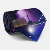 Cravate Exposition de feux d'artifice dans l'horizon de (Roulé)