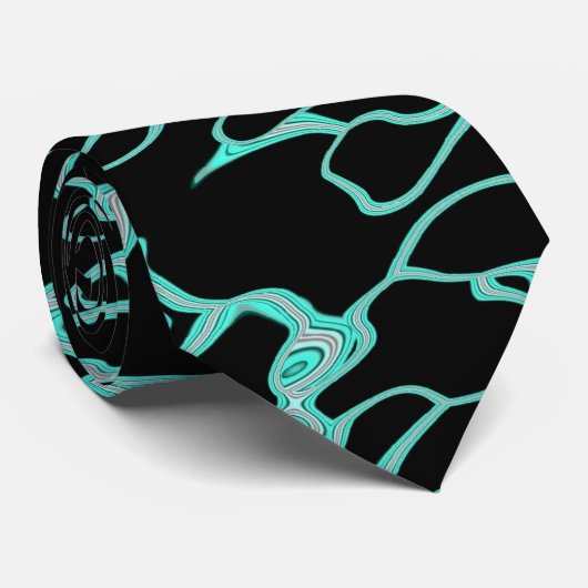 Cravate Expression bleue - II (Roulé)