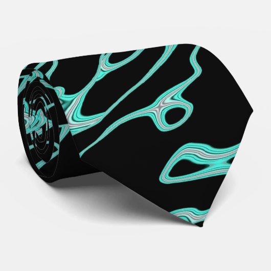 Cravate Expression bleue - IV (Roulé)