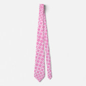 Cravate Extreme Halftone - Rose sur Blanc (Devant)