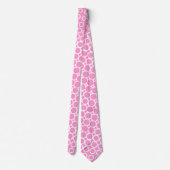 Cravate Extreme Halftone - Rose sur Blanc (Dos)