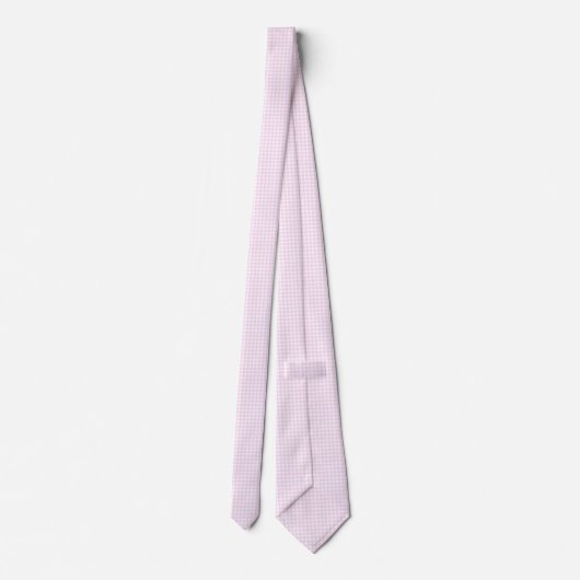 Cravate F & L En vichy rose (Dos)