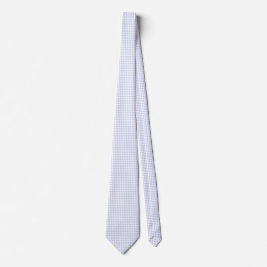 Cravate F & L En vichy violet clair (Devant)