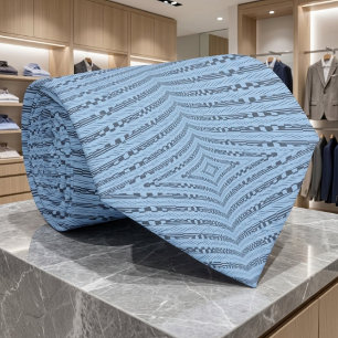 Cravate Fabriqué dans les nuances de bleu motif étiré