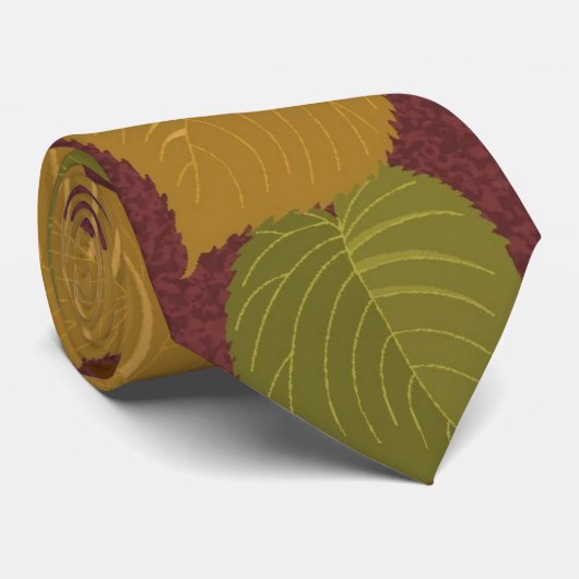 Cravate fabuleuse de feuille d'automne (Roulé)
