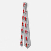 Cravate Face blanche rouge (Dos)