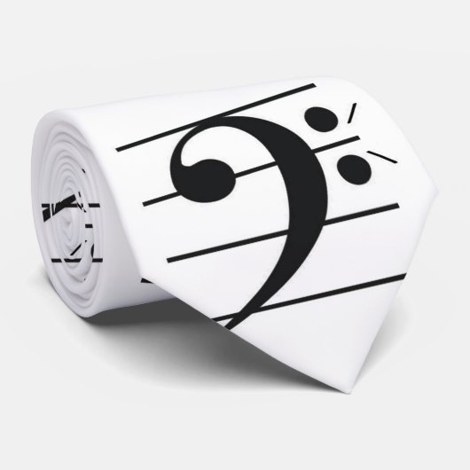 Cravate fâchée de clef basse (Roulé)