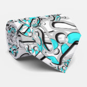 Cravate fâchée de logo de pirate (Roulé)