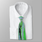Cravate Fair Game 2 tablier abstrait vert noir (Attaché)