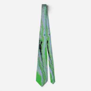 Cravate Fair Game 2 tablier abstrait vert noir
