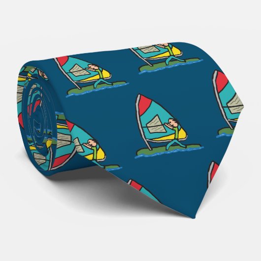 Cravate Faire de la planche à voile (Roulé)