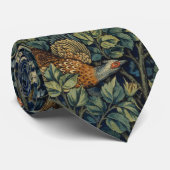Cravate Faisan d'arbre boisé William Morris (Roulé)