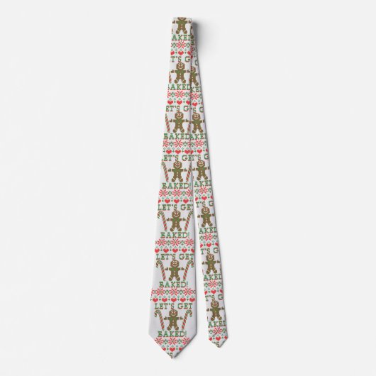 Cravate Faisons-nous cuire le pain d'épices, dit le biscui (Devant)