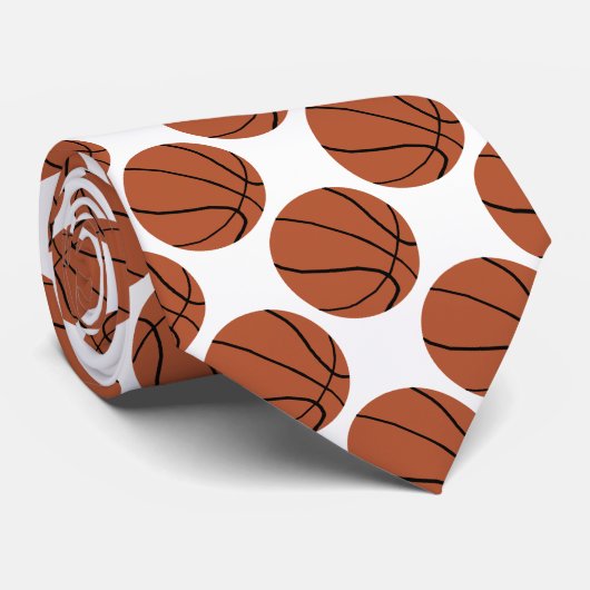 Cravate faite sur commande de basket-ball (Roulé)