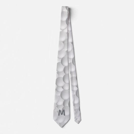 Cravate faite sur commande de monogramme de boules (Devant)