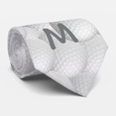Cravate faite sur commande de monogramme de boules (Roulé)
