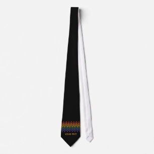 Cravate faite sur commande de motif de Chevron