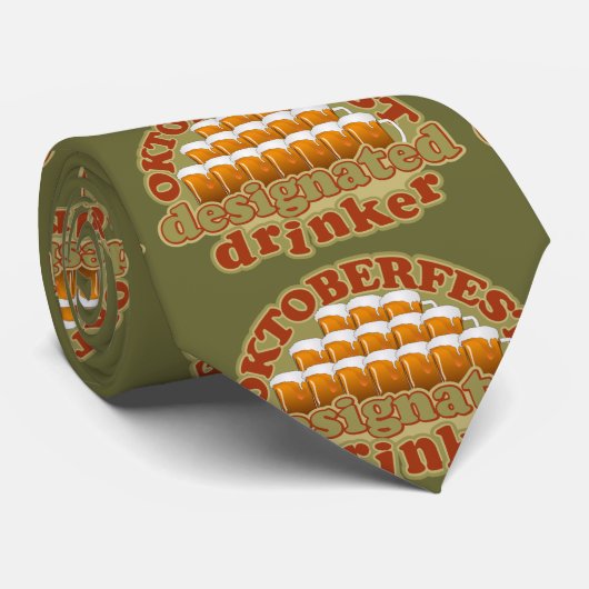 Cravate faite sur commande d'OKTOBERFEST (Roulé)