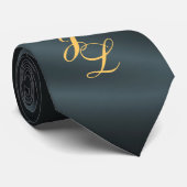 Cravate faite sur commande en soie noire de fête (Roulé)