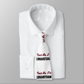 Cravate Faites-moi confiance je suis croate (Attaché)