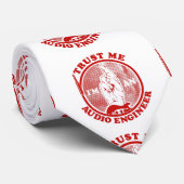 Cravate Faites-moi confiance Je suis ingénieur du son (Roulé)