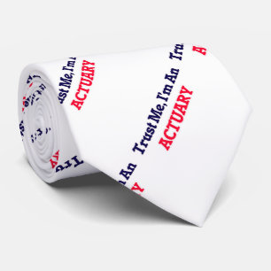 Cravate Faites-moi confiance, je suis un actuaire