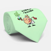 Cravate Faites-moi confiance vert pâle... Je suis professe (Roulé)