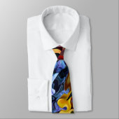 Cravate Falling into Wonderland Modern Abstract Art (Attaché)
