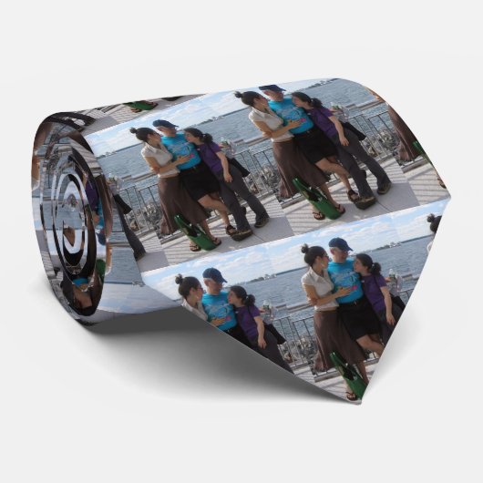 Cravate Famiily Photomerge, Famiily Photom… - Customisé (Roulé)