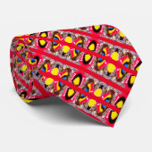 Cravate Fancy rouge rayures mode Noël (Roulé)