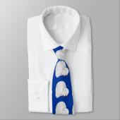 Cravate Fantail:  White (Attaché)