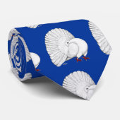 Cravate Fantail:  White (Roulé)