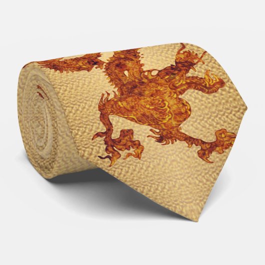 Cravate Fantastic Wood Dragon v23 (Roulé)