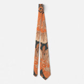 Cravate Far hawaïen rétro motif Été orange (Dos)