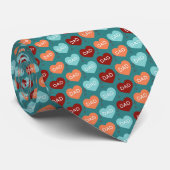 Cravate Father's Day Dad Pattern Necktie Tie (Roulé)