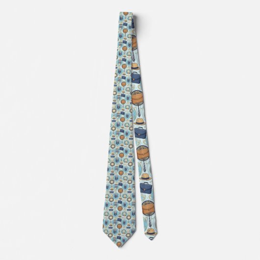 Cravate Father's Day Dapper Dad Pattern Necktie Tie (Devant)