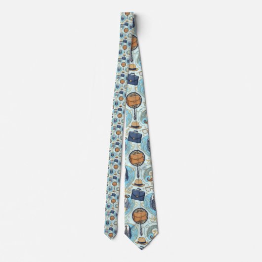 Cravate Father's Day Dapper Dad Pattern Necktie Tie (Dos)