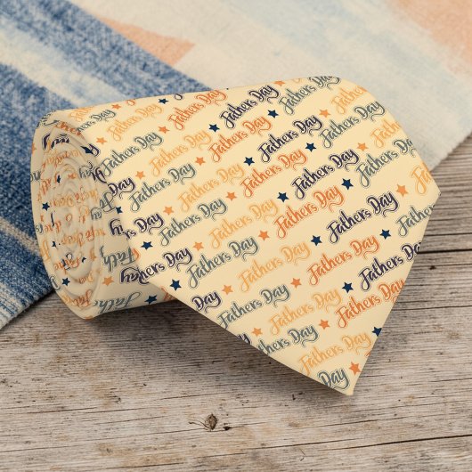 Cravate Father's Day Gift for Dad Pattern Necktie Tie