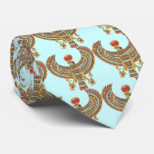 Cravate Faucon égyptien antique pectoral (Roulé)